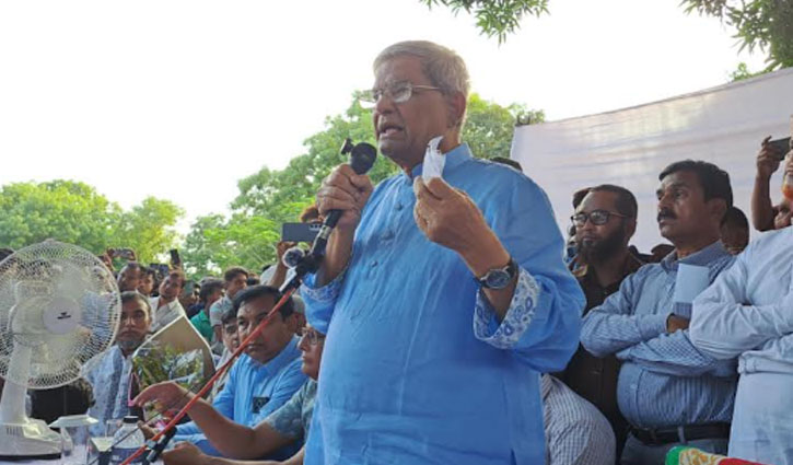 Mirza Fakhrul challenges Sheikh Hasina to return to face cases Mirza Fakhrul challenges Sheikh Hasina to return to face cases