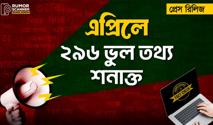 Rumor Scanner detects 296 misinformation cases in April