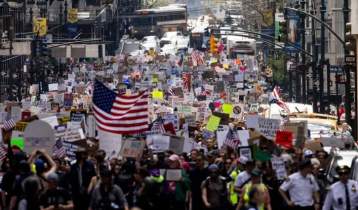 Thousands join anti-Trump protests across US