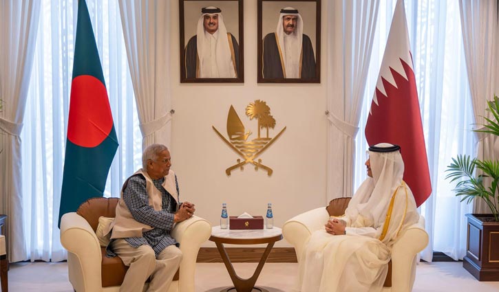 Chief Adviser meets with Qatar PM
