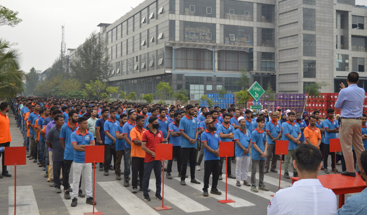 ওয়ালটন হেডকোয়ার্টার্সে বিশেষ অগ্নিনির্বাপণ ও জরুরি বহির্গমন মহড়া