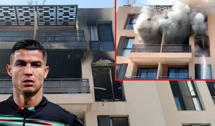 রোনালদোর হোটেলে আগুন