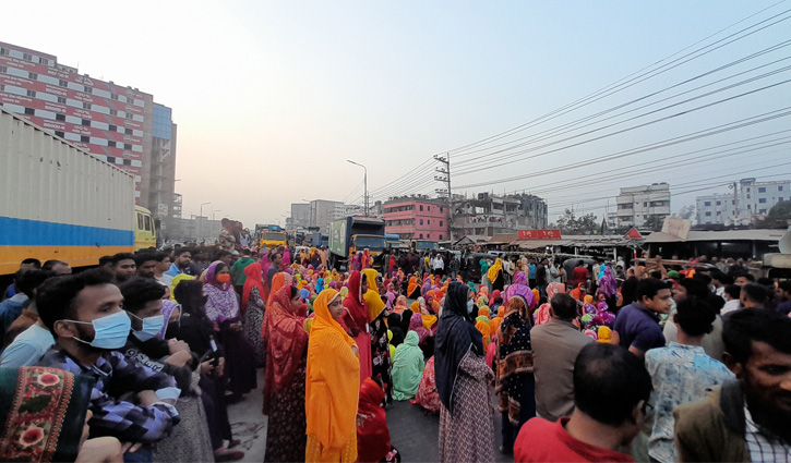 শ্রমিক আন্দোলনে ৫২ দিন উত্তাল ছিল গাজীপুর