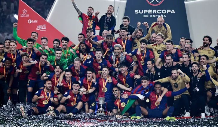 Barcelona thrash Real Madrid 5-2 to win Spanish Super Cup