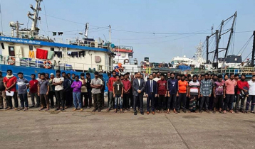 90 Bangladeshi fishermen freed by India arrive in Chattogram