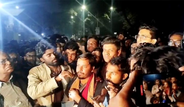 JnU students leave Secretariat area