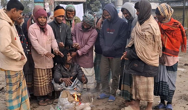 টাঙ্গাইলে তীব্র শীতে বিপাকে নিম্ন আয়ের মানুষ