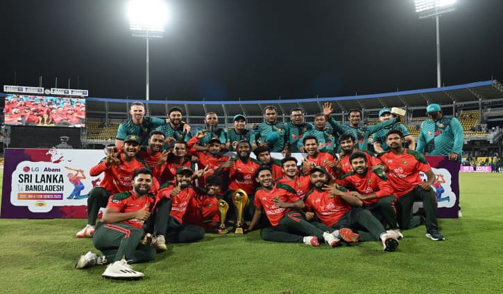 শ্রীলঙ্কাকে প্রথমবার টি-টোয়েন্টি সিরিজে হারাল বাংলাদেশ