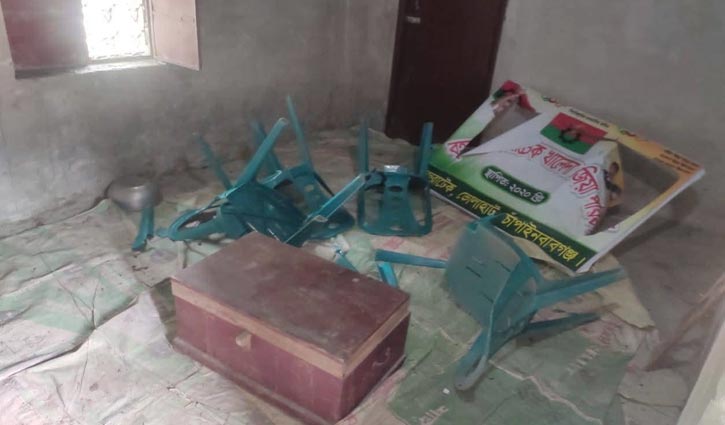 চাঁপাইনবাবগঞ্জে বিএনপির আরো একটি কার্যালয় ভাঙচুর
