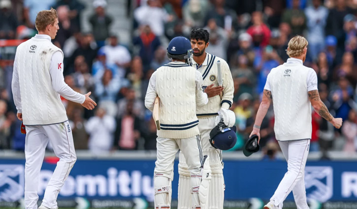 জাদেজা-সুন্দরের অবিচল লড়াইয়ে ভারতের স্বস্তির ড্র