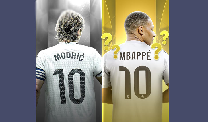 রিয়াল মাদ্রিদে ‘নতুন ১০’: এমবাপ্পের কাঁধে কিংবদন্তির জার্সির ভার