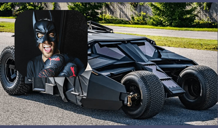 ব্যাটম্যান পাগল নেইমার কিনলেন ২২ কোটির ব্যাটমোবাইল, কিন্তু চালাতে পারবেন না!