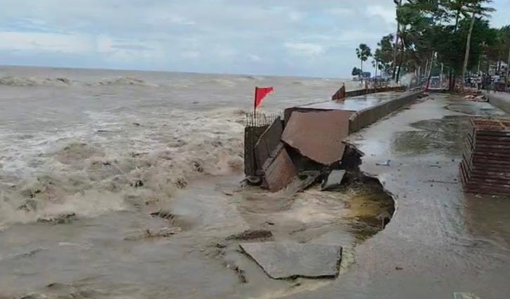 নিম্নচাপ: রাঙ্গাবালীতে ভাঙা বাঁধ দিয়ে পানি ঢুকে ১০ গ্রাম প্লাবিত