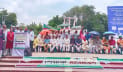 চার দফা দাবিতে প্রাথমিক শিক্ষকদের মহাসমাবেশ চলছে