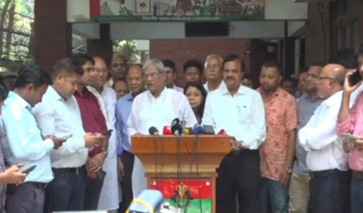 ফ্যাসিস্ট শক্তি উত্থানের শঙ্কায় মতবিনিময় করেছেন প্রধান উপদেষ্টা: মির্জা ফখরুল