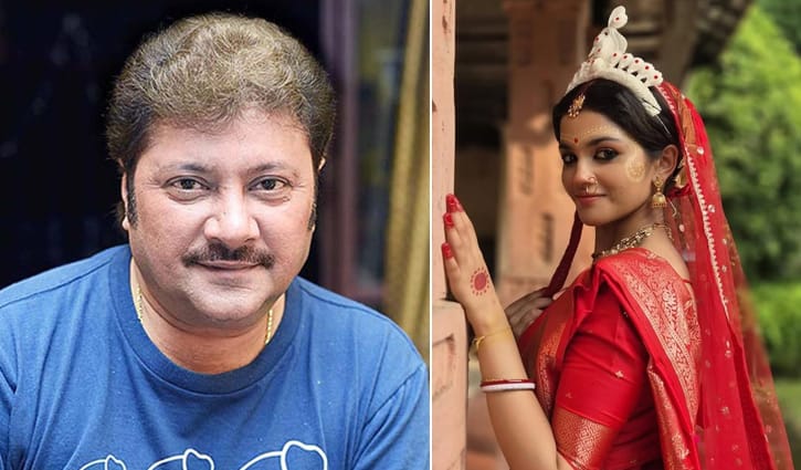 বধূবেশে অভিষেক কন্যা