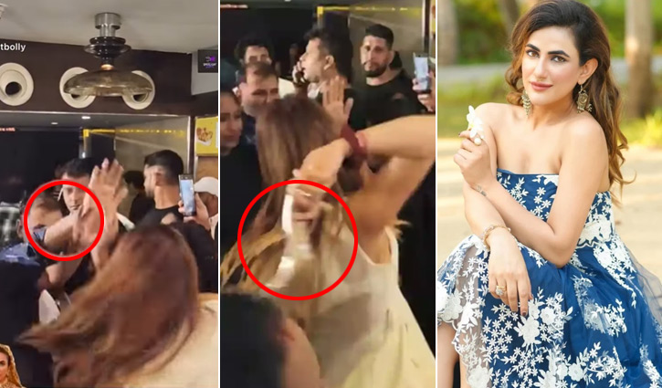 পরিচালককে অভিনেত্রীর জুতাপেটা (ভিডিও)