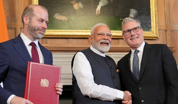মুক্তবাণিজ্য চুক্তিতে স্বাক্ষর করলো ভারত ও যুক্তরাজ্য