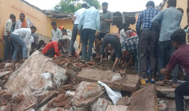 7 children killed in India school roof collapse