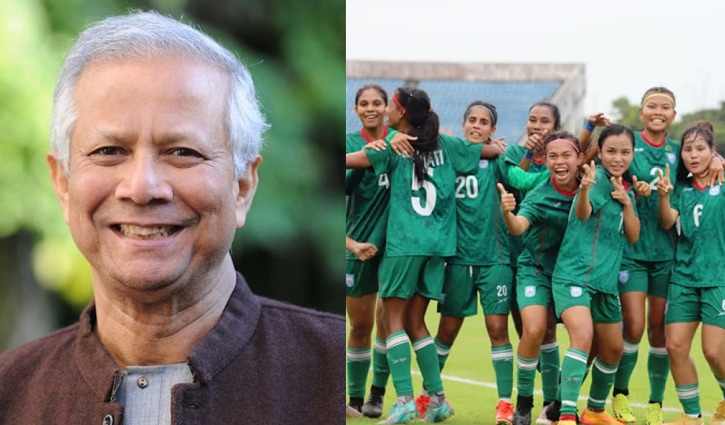 Chief Adviser greets women’s football team