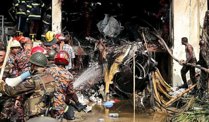 Uttara aircraft crash: Death toll rises to 20, 171 injured