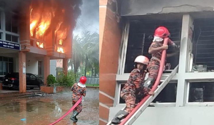 বরগুনায় নির্বাচন অফিসে আগুন, পুড়েছে গুরুত্বপূর্ণ নথি