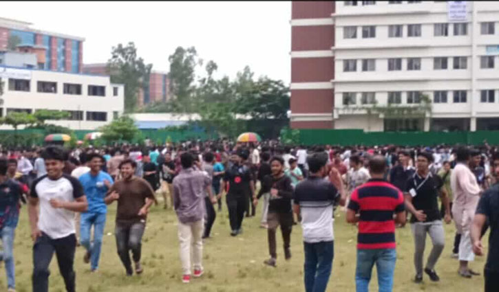 মাইলস্টোনে শিক্ষার্থী-পুলিশ ধাওয়া, পাল্টা ধাওয়া