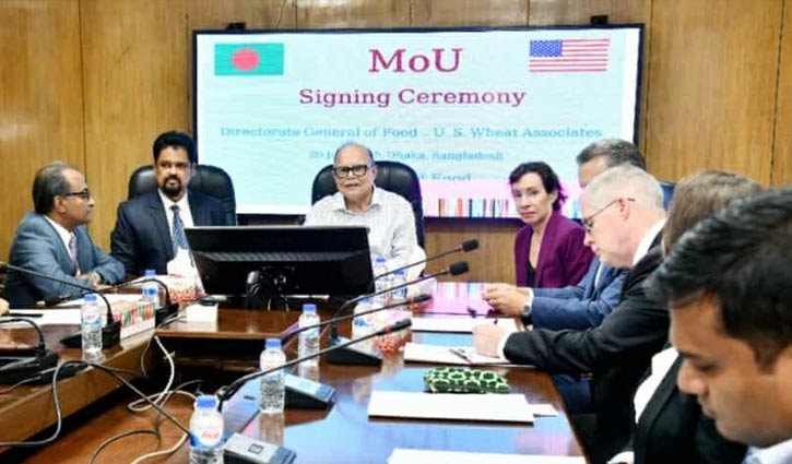 যুক্তরাষ্ট্র থেকে আসবে ৭ লাখ মেট্রিক টন গম, এমওইউ স্বাক্ষর