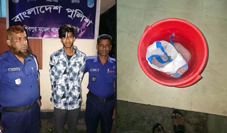 নরসিংদীতে ককটেলসহ ডাকাত গ্রেপ্তার