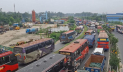 টাঙ্গাইলের মহাসড়‌কে ১৪ কিলোমিটার এলাকায় থেমে থেমে যানজট