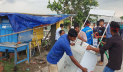 রাজশাহীর পদ্মা নদীর বাঁধ থেকে অবৈধ স্থাপনা উচ্ছেদ