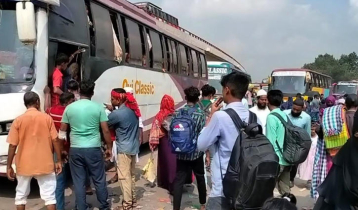 যমুনা সেতুর পশ্চিমেও মহাসড়কে ১০ কিলোমিটার যানজট