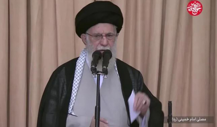 Khamenei says Iran will `never surrender` to US