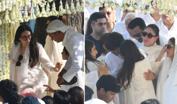 Karisma Kapur attends Sunjay Kapur`s last rites in Delhi