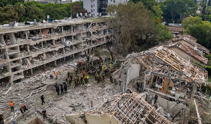 Iran claims missile attack targeting Israeli airport, bases