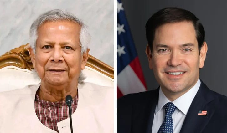 Yunus, Rubio for strengthening economic relations