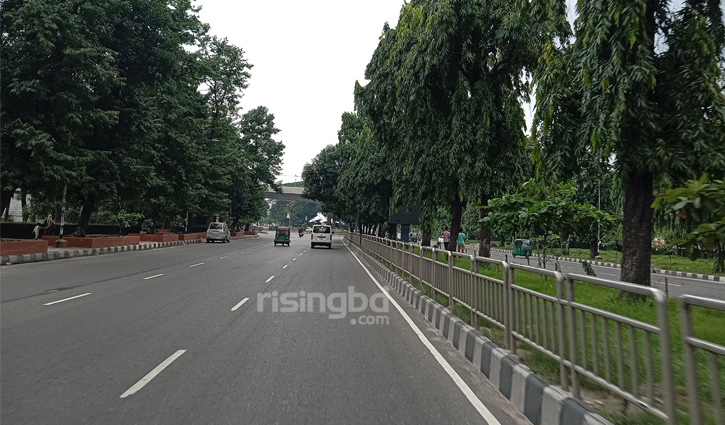 Dhaka streets almost empty