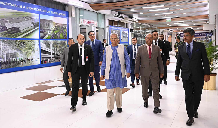 লন্ডনের উদ্দেশে ঢাকা ছাড়লেন প্রধান উপদেষ্টা