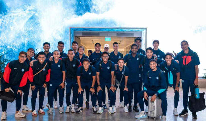 দশ বছর পর সিঙ্গাপুর ফুটবল দল ঢাকায়