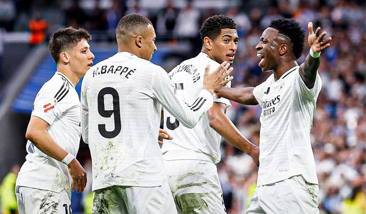 ঘাম ঝরানো জয়ে টিকে রইলো রিয়াল