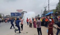 বকেয়া অর্থ পরিশোধের দাবিতে ঢাকা-টাঙ্গাইল মহাসড়ক অবরোধ 
