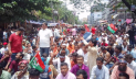 নগর ভবনের সামনে ইশরাক সমর্থকদের অবস্থান কর্মসূচি
