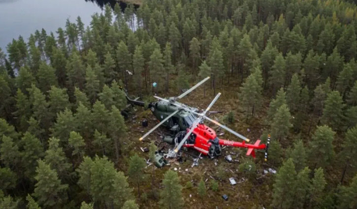 5 killed after helicopters collide in Finland 5 killed after helicopters collide in Finland