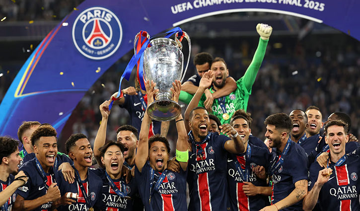 PSG crush Inter to emerge Champions League winners