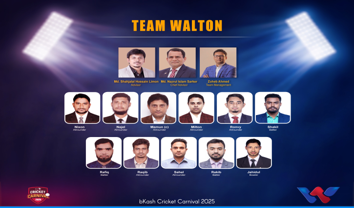 করপোরেট ক্রিকেট কার্নিভালে শুক্রবার মাঠে নামছে ওয়ালটন