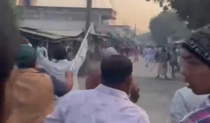 পাবনায় জামায়াতের প্রার্থীর প্রচারে হামলা, গাড়ি ভাঙচুর