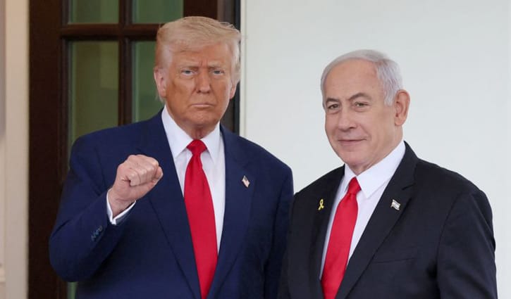 নেতানিয়াহুর জন্য ক্ষমা চেয়ে ট্রাম্পের চিঠি