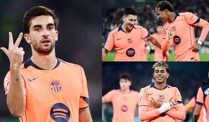 তোরেসের প্রথম হ্যাটট্রিকে বার্সার গোল উৎসব