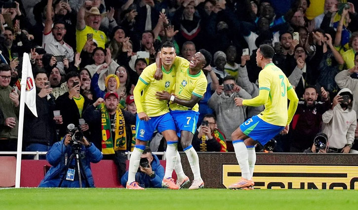 কাসেমিরোর গোলে সেনেগালকে হারালো ব্রাজিল