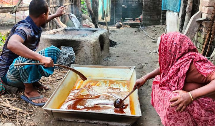 চুয়াডাঙ্গার সুগন্ধি নলেন গুড় যাচ্ছে দেশের বাইরে